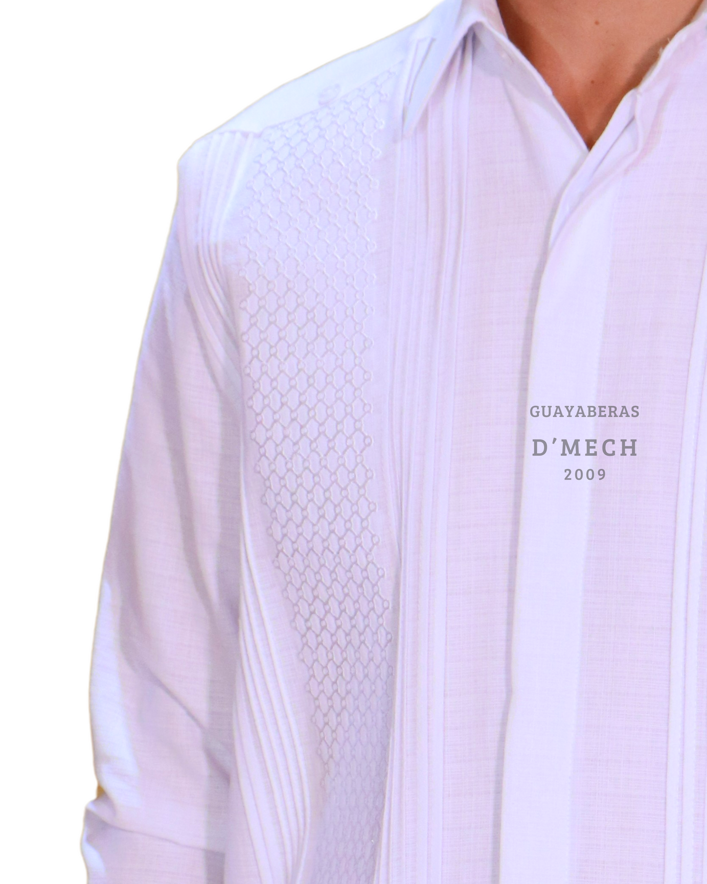 Guayabera Panal Blanco