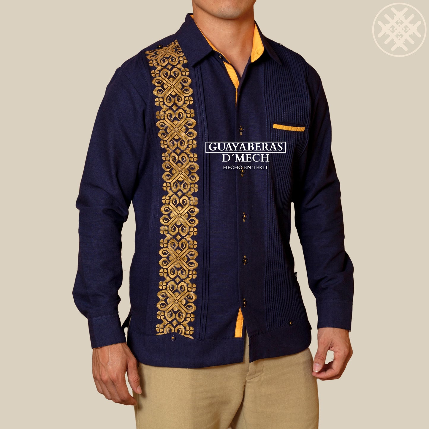 Guayabera Izamal Marino