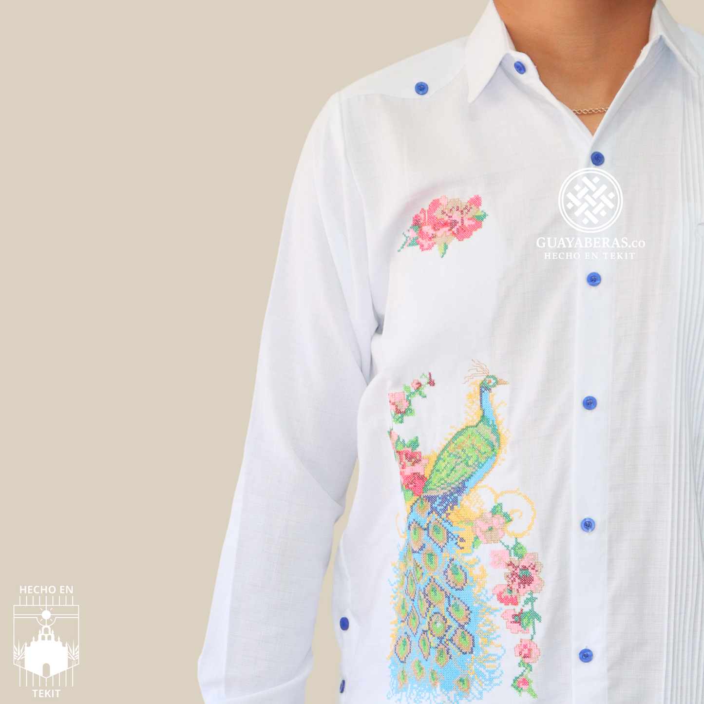 Guayabera Pavo Real