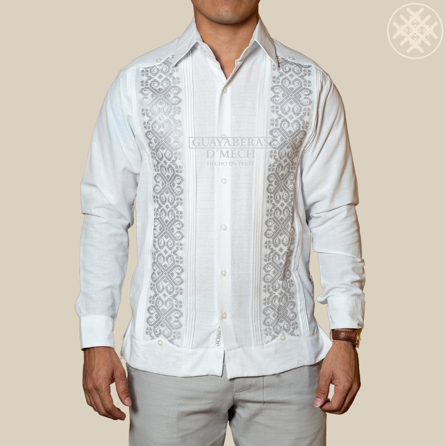Guayabera Izamal Gris