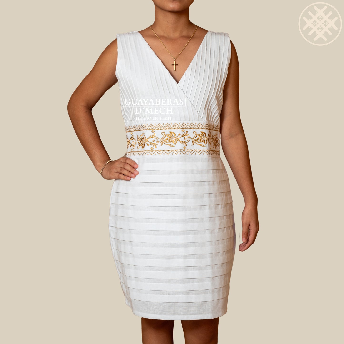 Vestido Flor de Calabaza Blanca