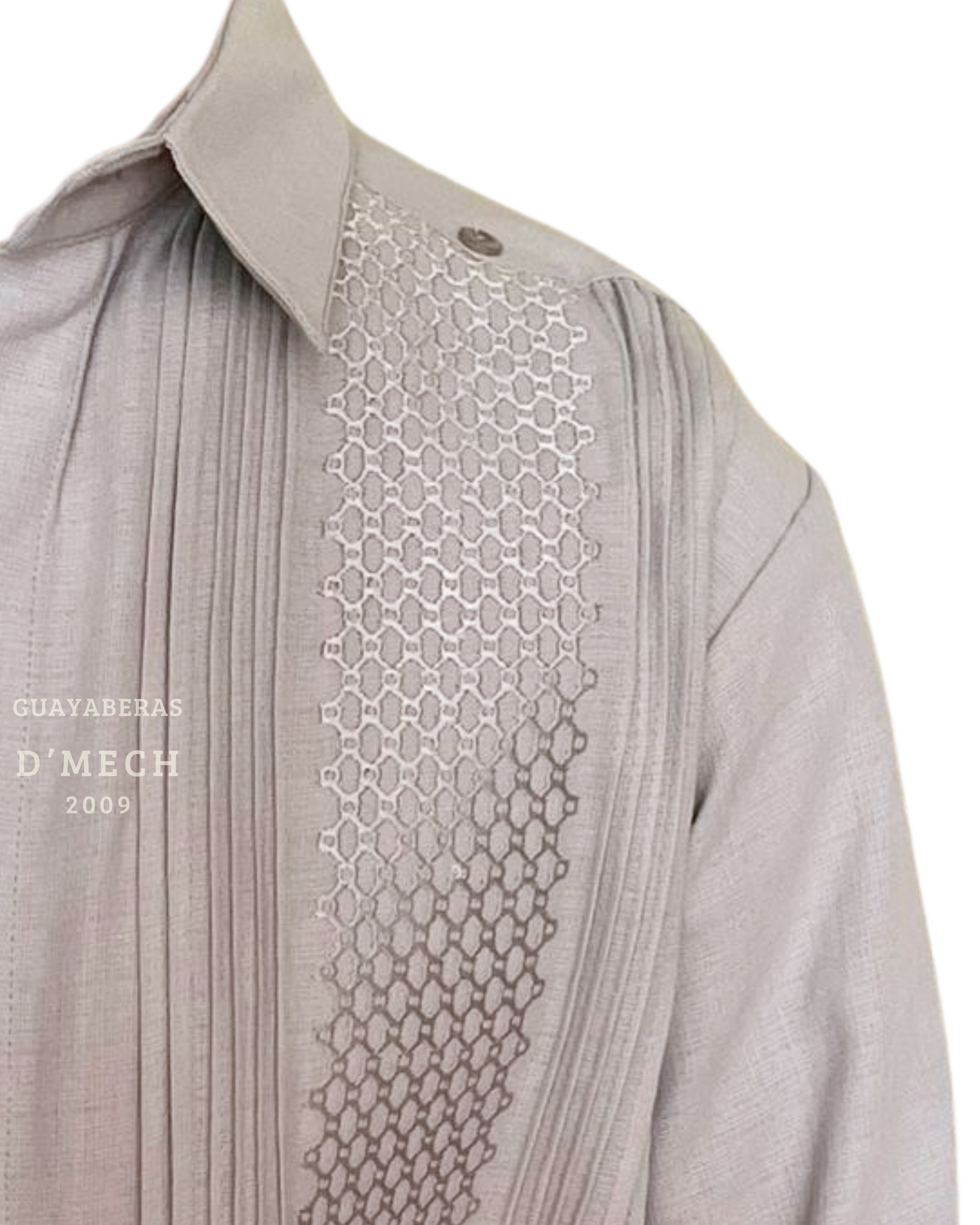 Guayabera Panal Gris
