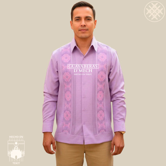Guayabera Jaiba Lila