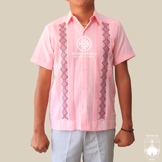 Guayabera  Ajolote Rosa