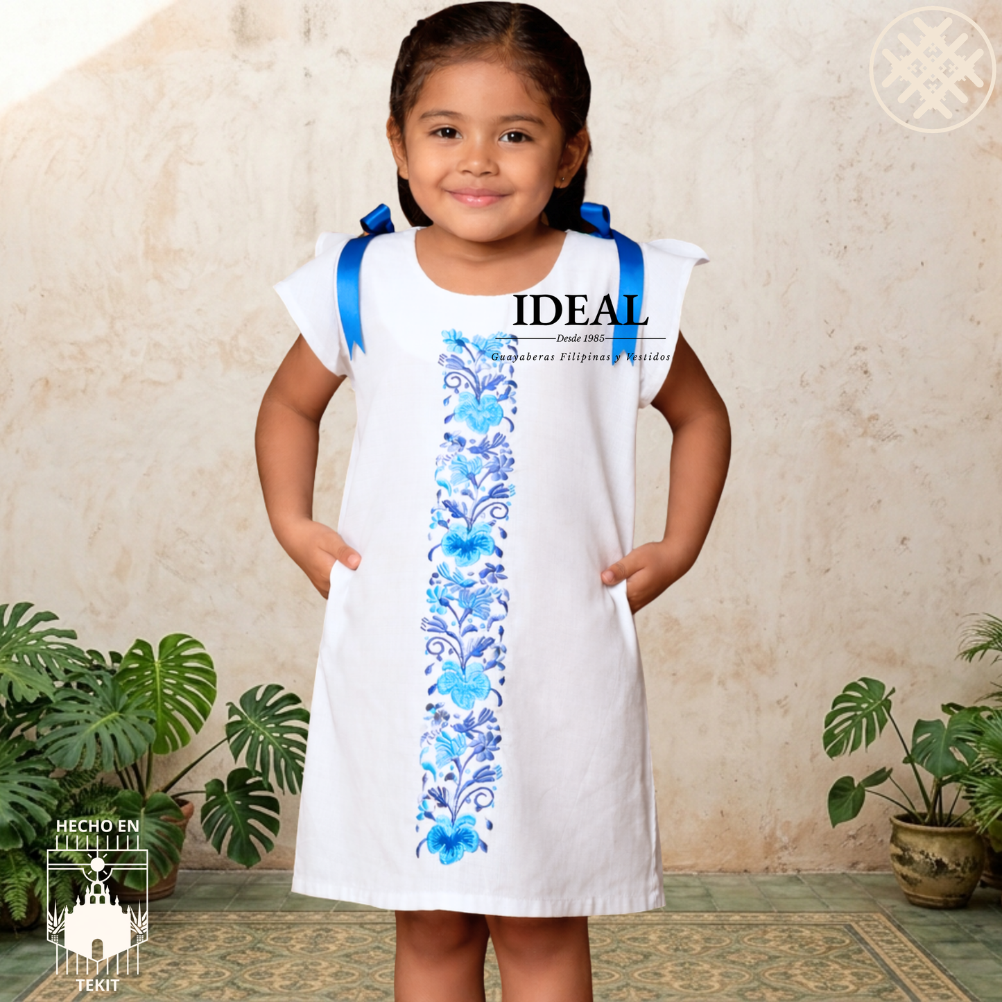 Vestido Colibri Azul de Niña