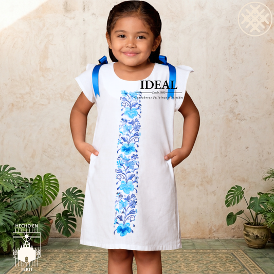 Vestido Colibri Azul de Niña