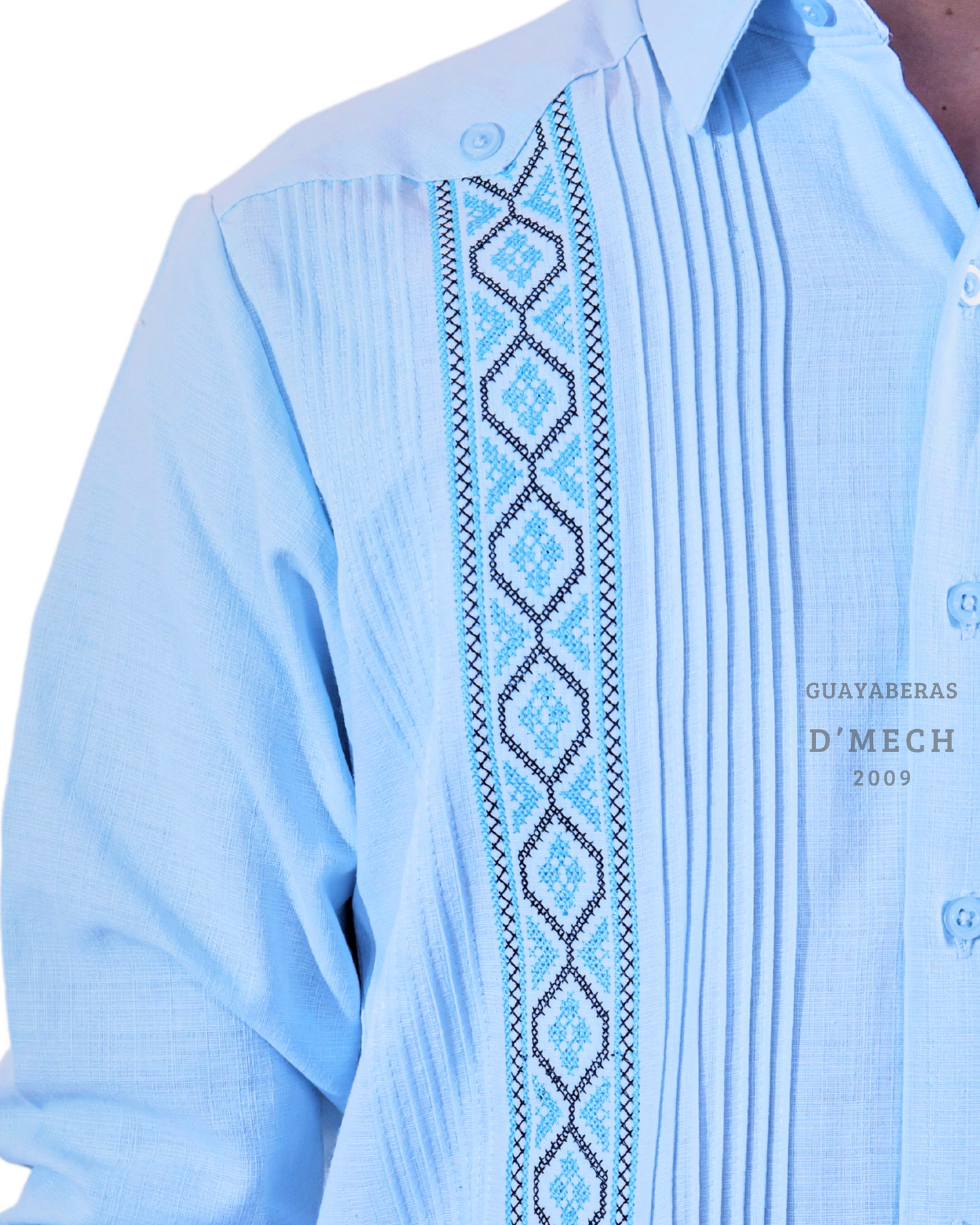 Guayabera Calderón Azul