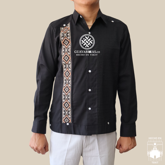 Guayabera Calderon Negra