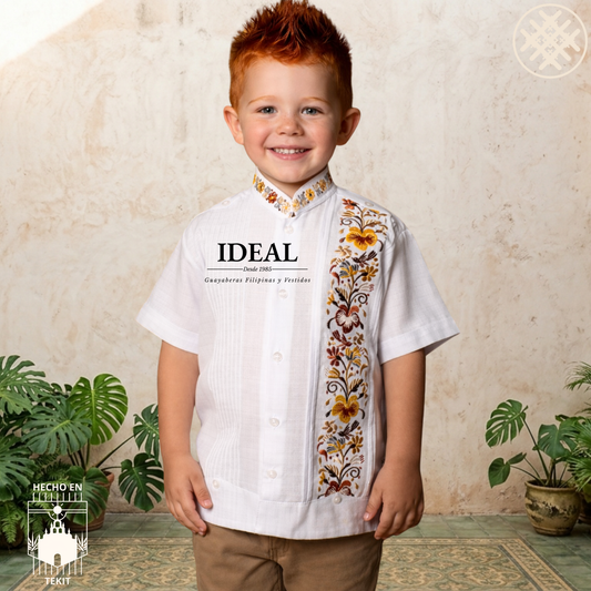 Guayabera Colibrí Café de Niño
