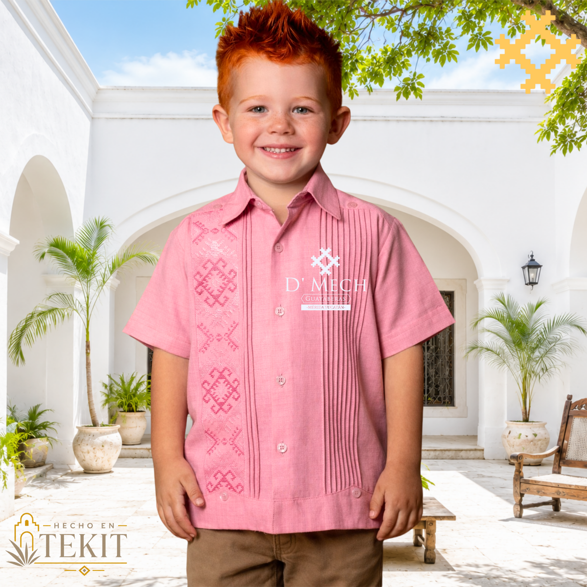 Guayabera Jaiba Palo de Rosa de Niño