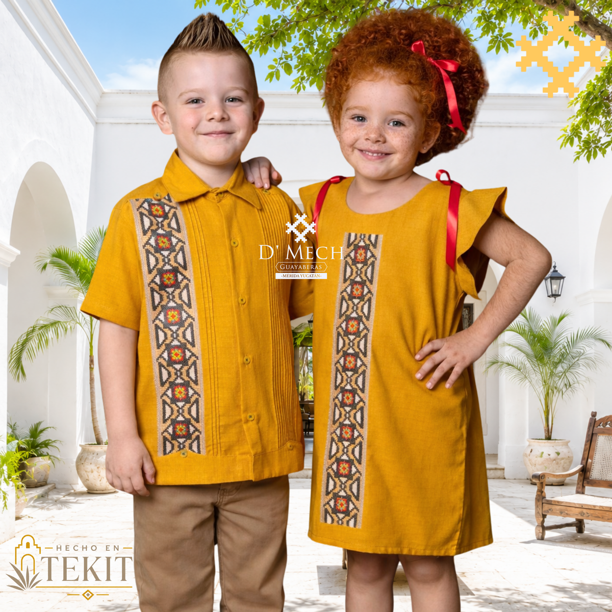 Guayabera Uxmal de Niño