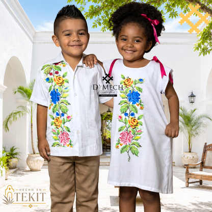 Vestido Primavera Rosas de Niña