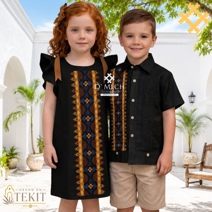 Vestido Makech Negro de Niña