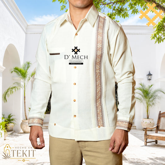 Guayabera Calderón Hueso