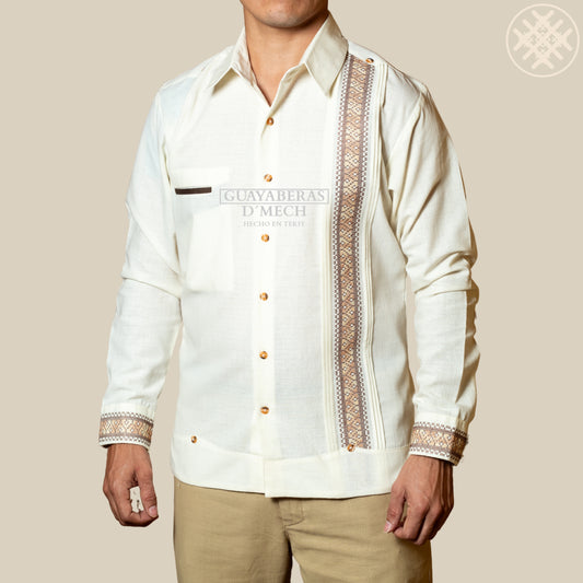 Guayabera Calderón Hueso