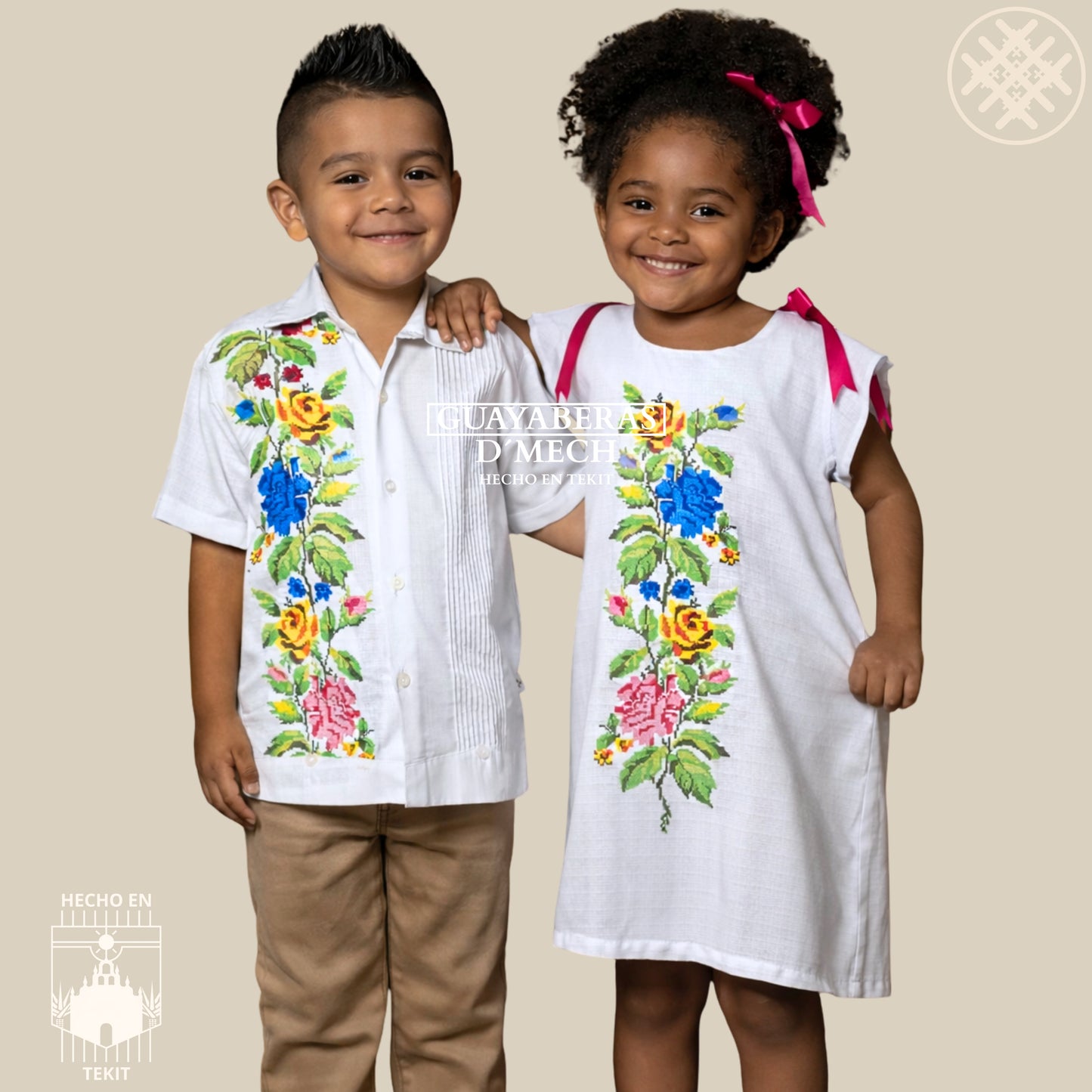 Duo Kids Primavera Rosas