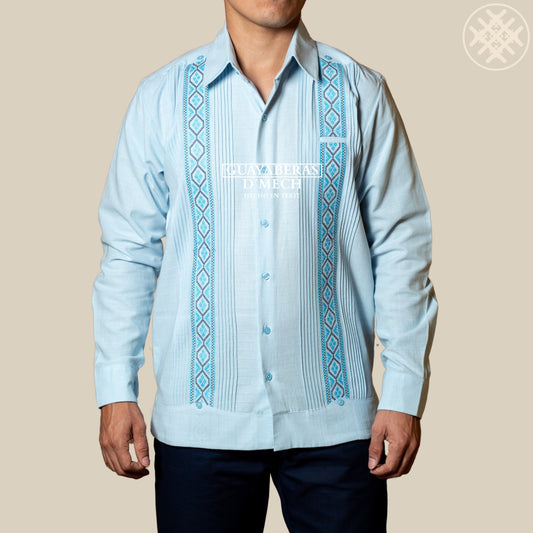 Guayabera Calderón Azul