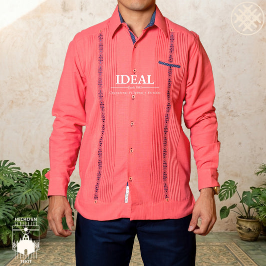 Guayabera Coba Coral