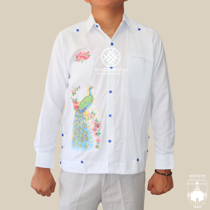 Guayabera Pavo Real