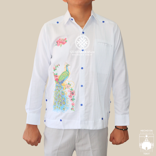 Guayabera Pavo Real