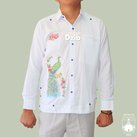 Guayabera Pavo Real