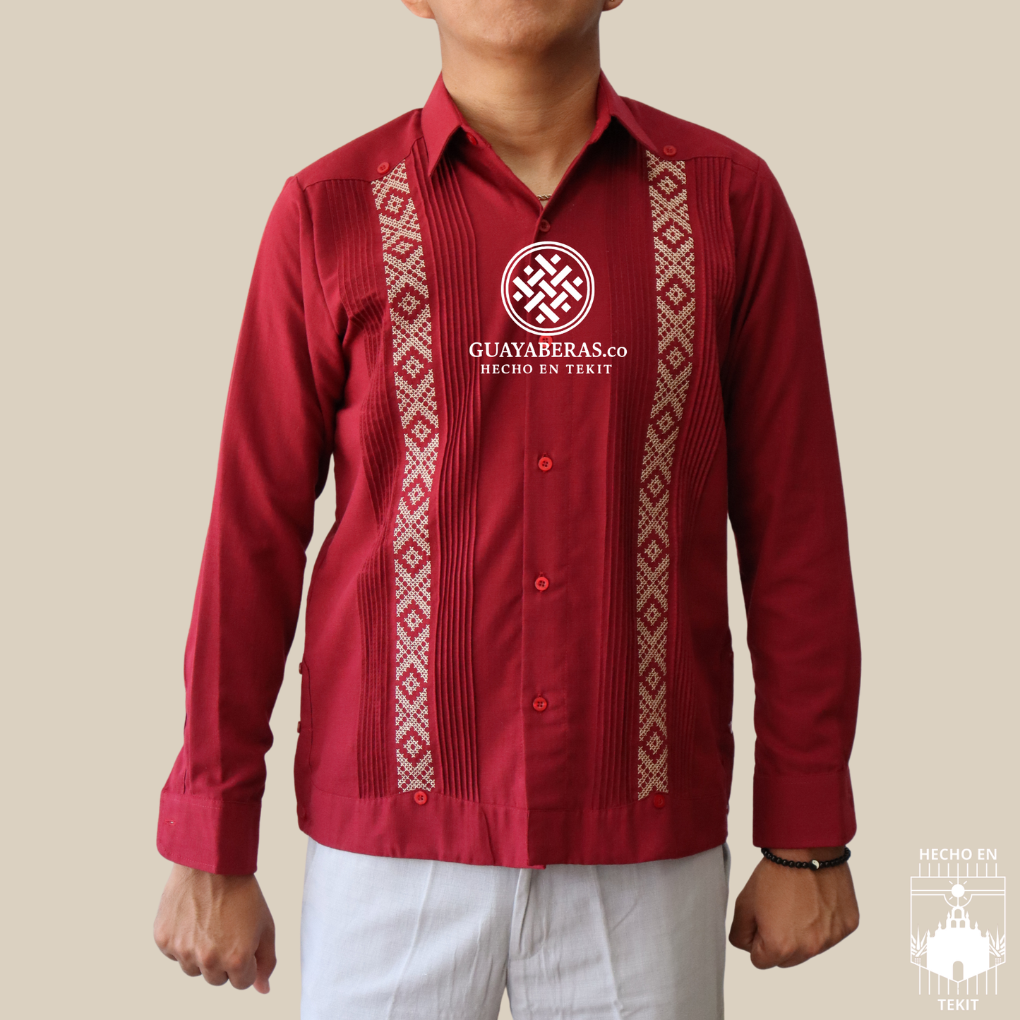 Guayabera Calderón Vino