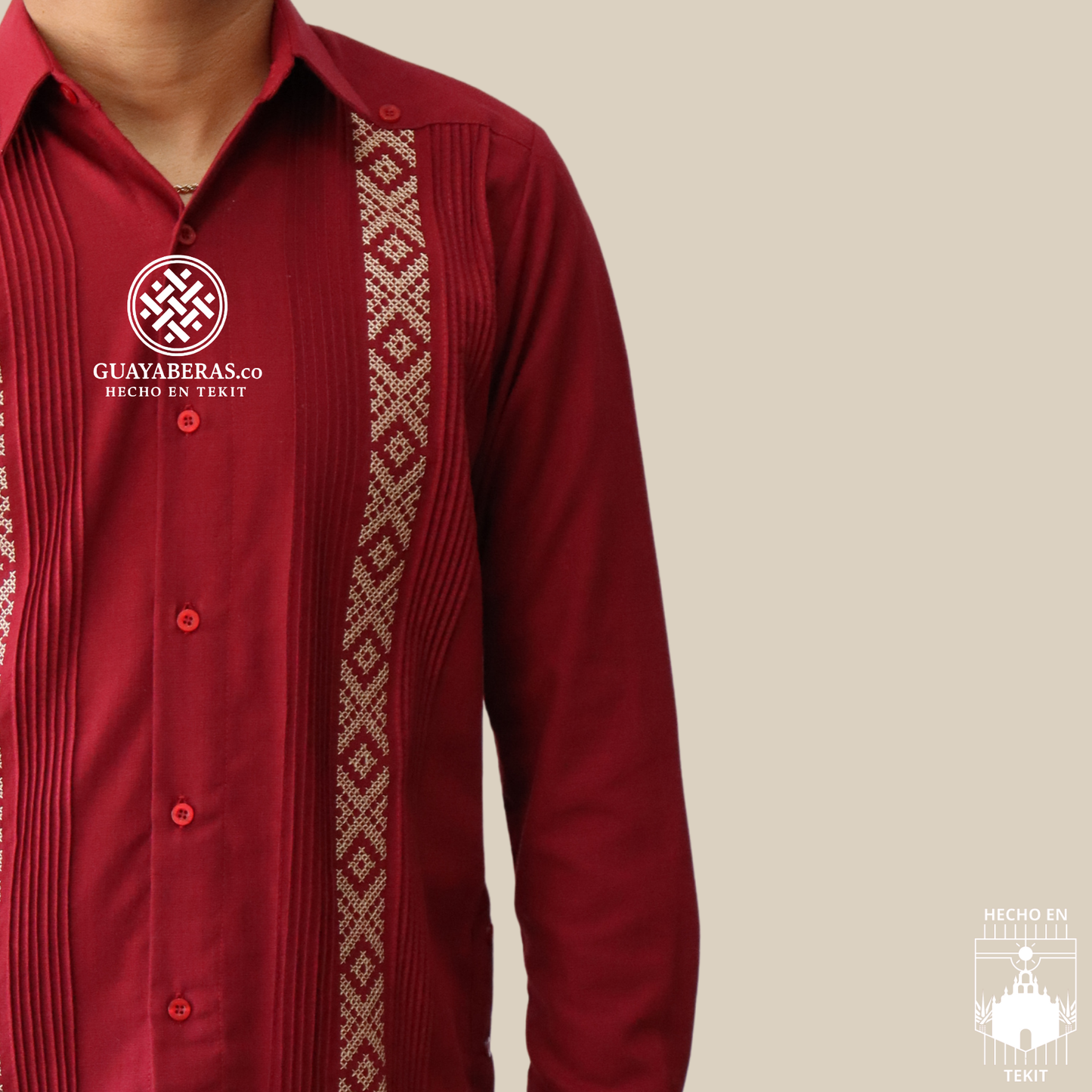 Guayabera Calderón Vino