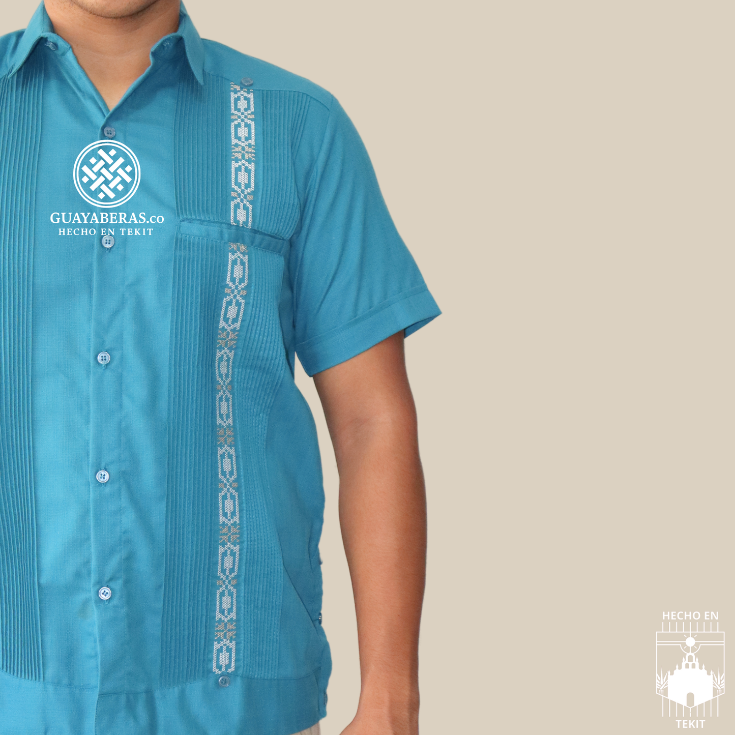 Guayabera Oceano Manga Corta