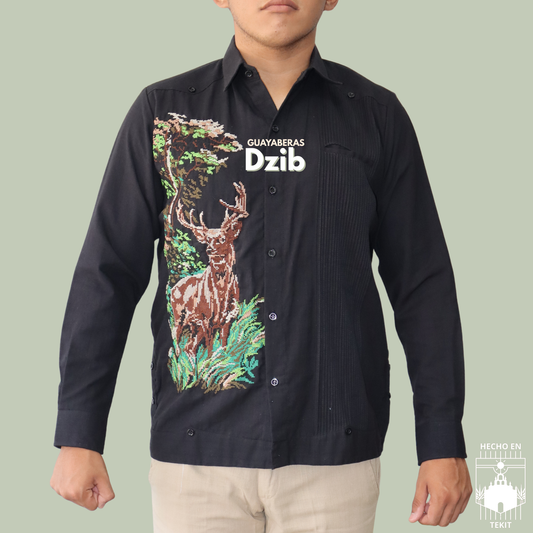 Guayabera Venado Negra