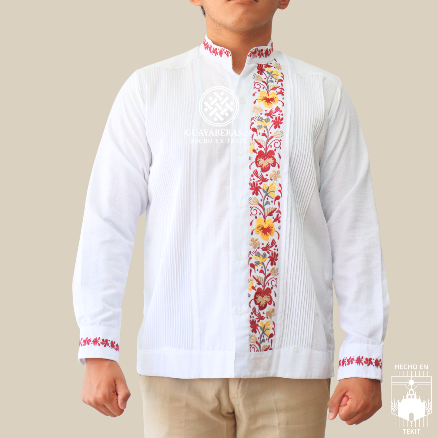 Guayabera Colibrí Banda Vino