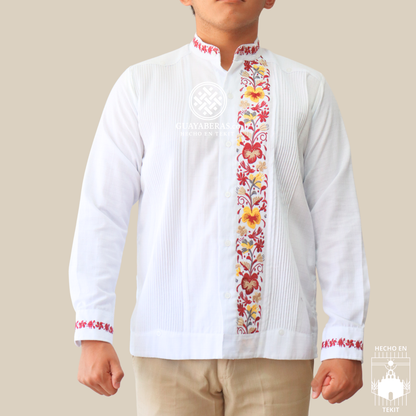 Guayabera Colibrí Banda Vino