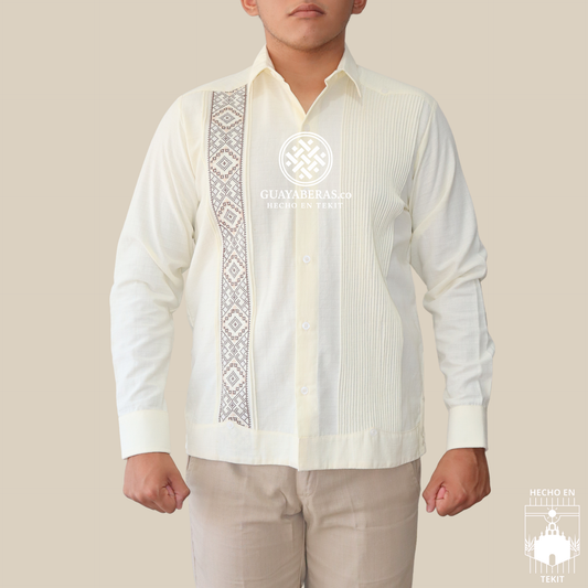 Guayabera Calderon Hueso