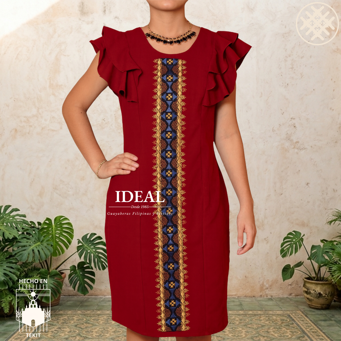 Vestido Makech Vino
