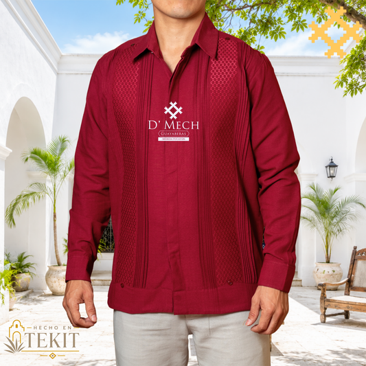 Guayabera Panal Vino