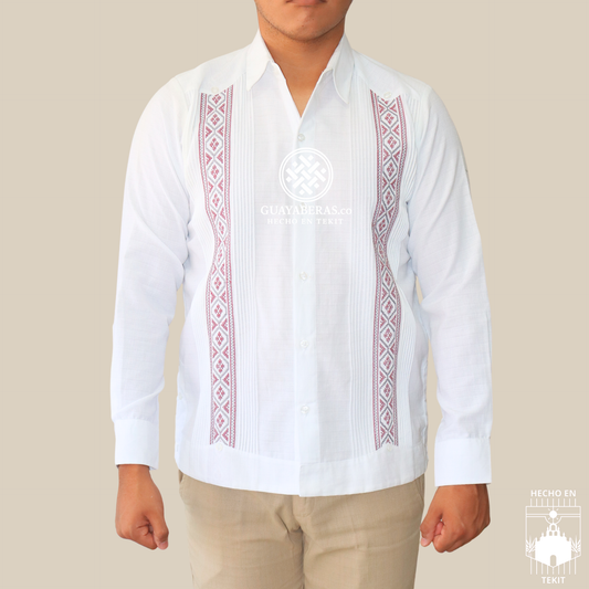 Guayabera Calderon Banda Vino
