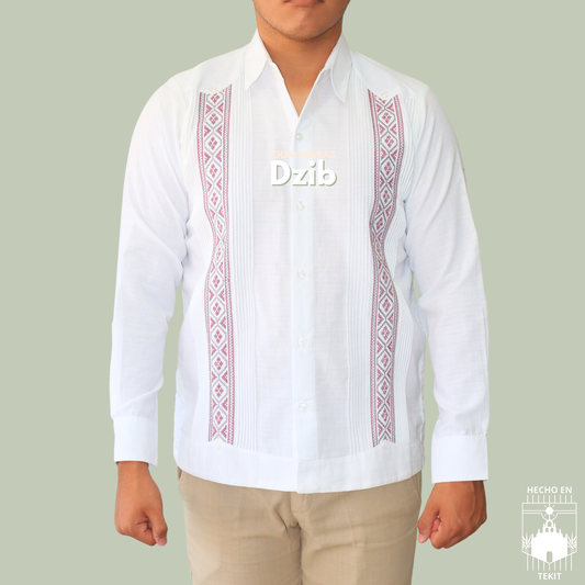 Guayabera Calderon Banda Vino