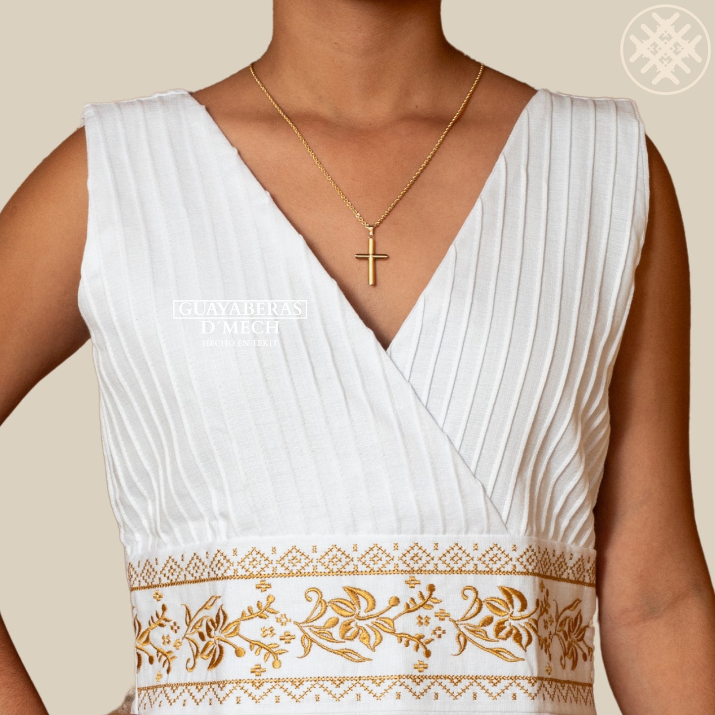 Vestido Flor de Calabaza Blanca