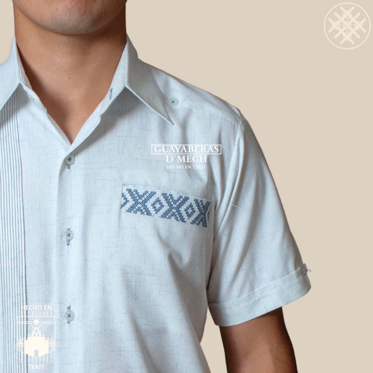 Guayabera Oaxaca Blanca