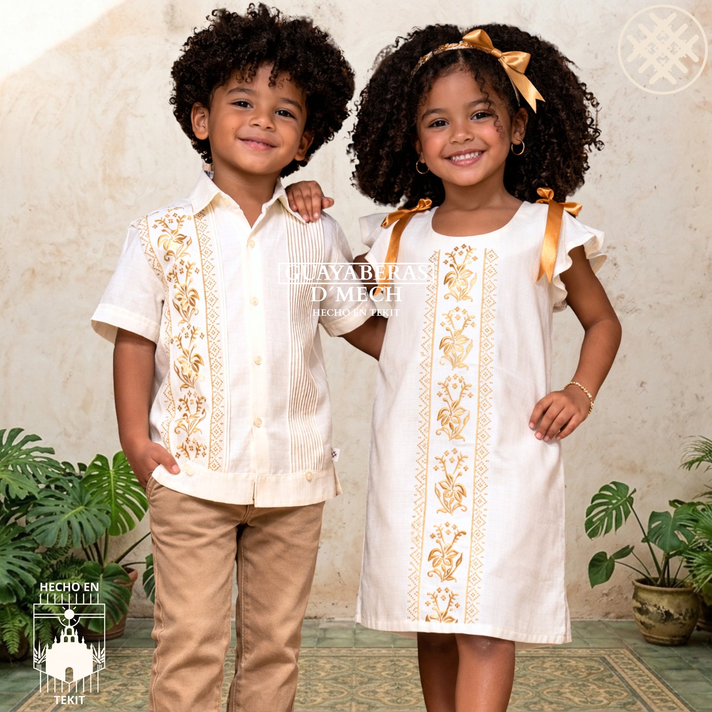 Duo Kids Flor de Calabaza Hueso