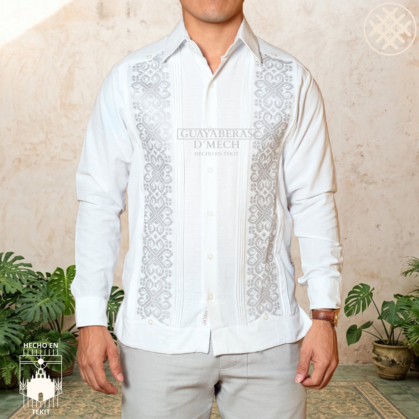 Guayabera Izamal Gris
