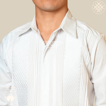 Guayabera Panal Blanco