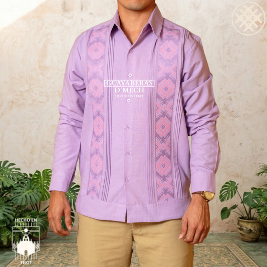 Guayabera Jaiba Lila