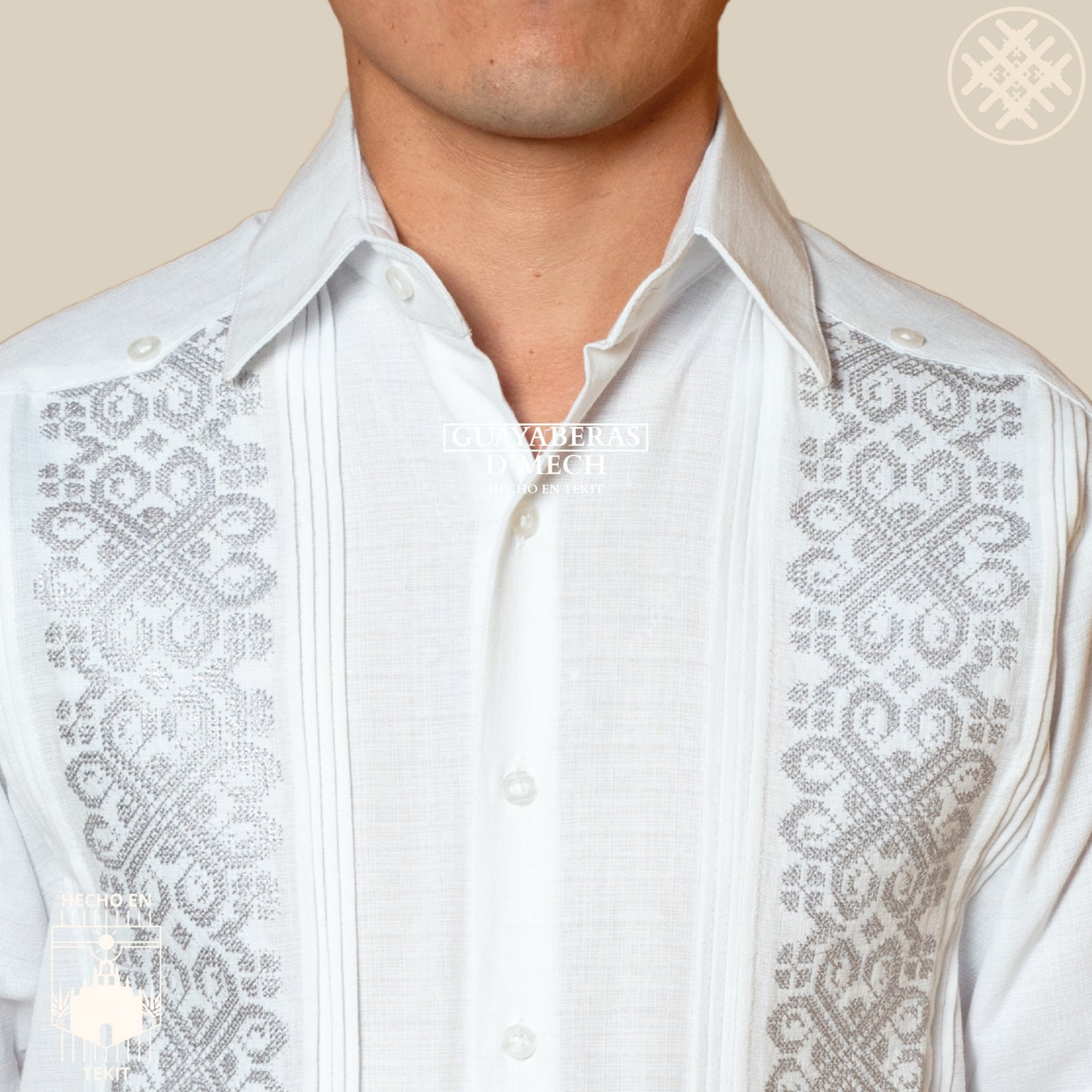 Guayabera Izamal Gris