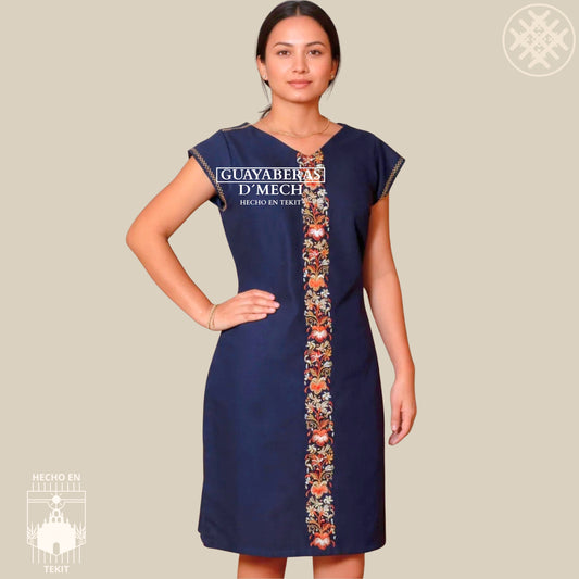 Vestido Colibrí Marino