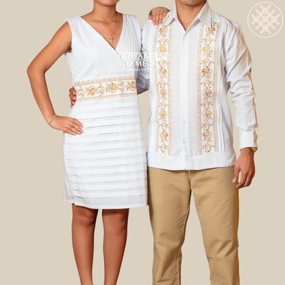 Duo Flor de Calabaza Blanco