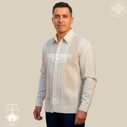 Guayabera Panal Caqui