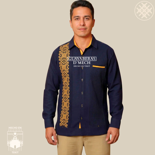 Guayabera Izamal Marino