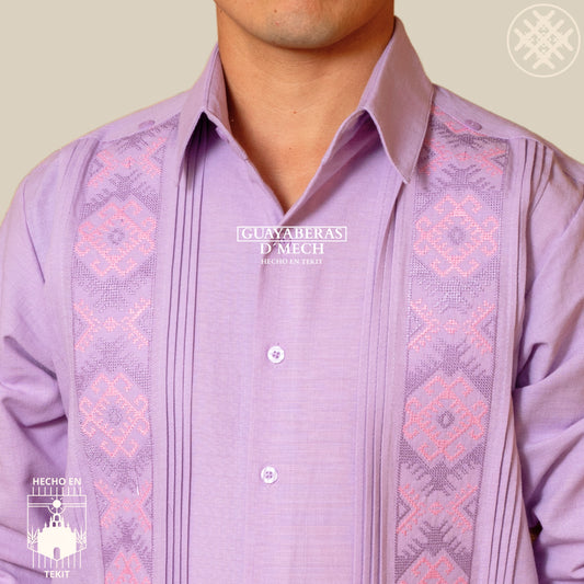 Guayabera Jaiba Lila