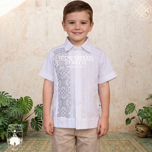 Guayabera Izamal Gris Niño