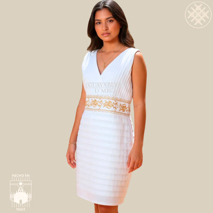 Vestido Flor de Calabaza Blanca